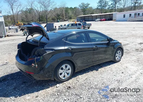 2016 Hyundai Elantra Se z USA, uszkodzony, nr VIN 5NPDH4AE6GH795211